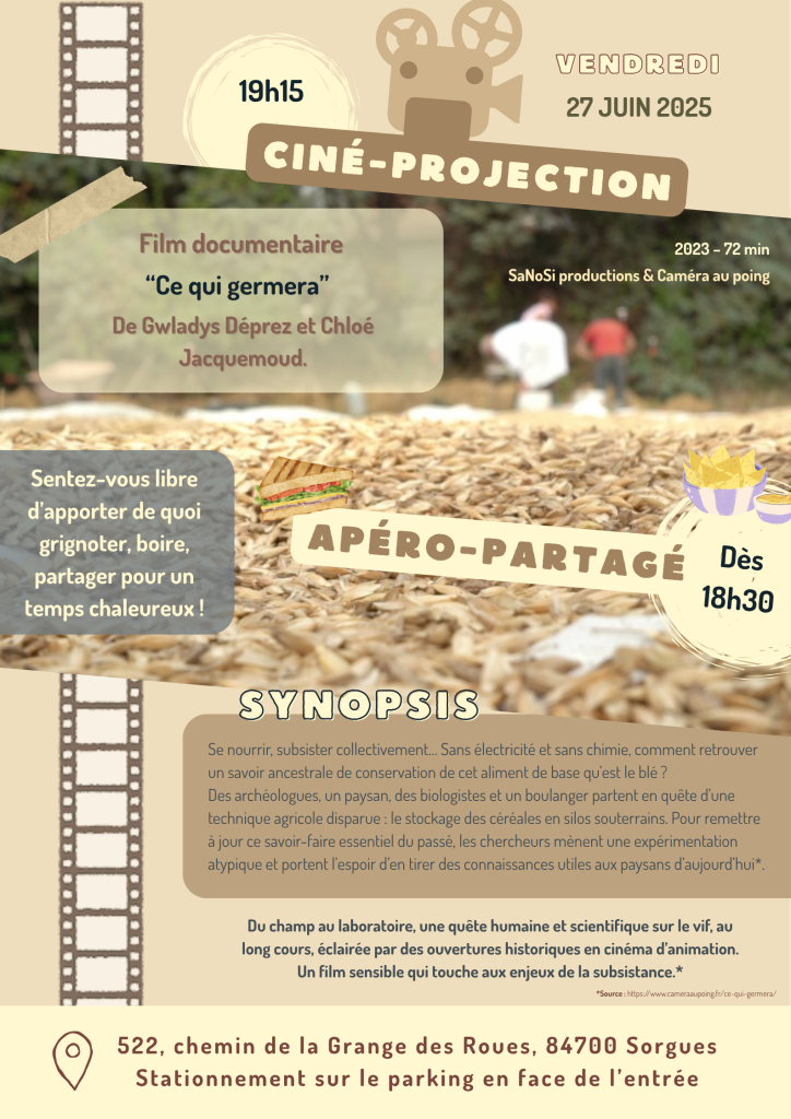 Apéro partagé & Ciné-projection